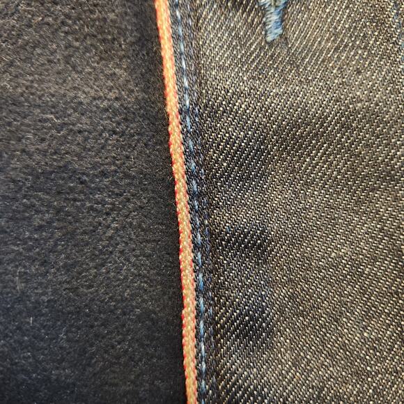 Levi's Men's Selvedge Denim Barn Chore Jacket Coat Fleece Lined Size XL - Picture 5 of 9